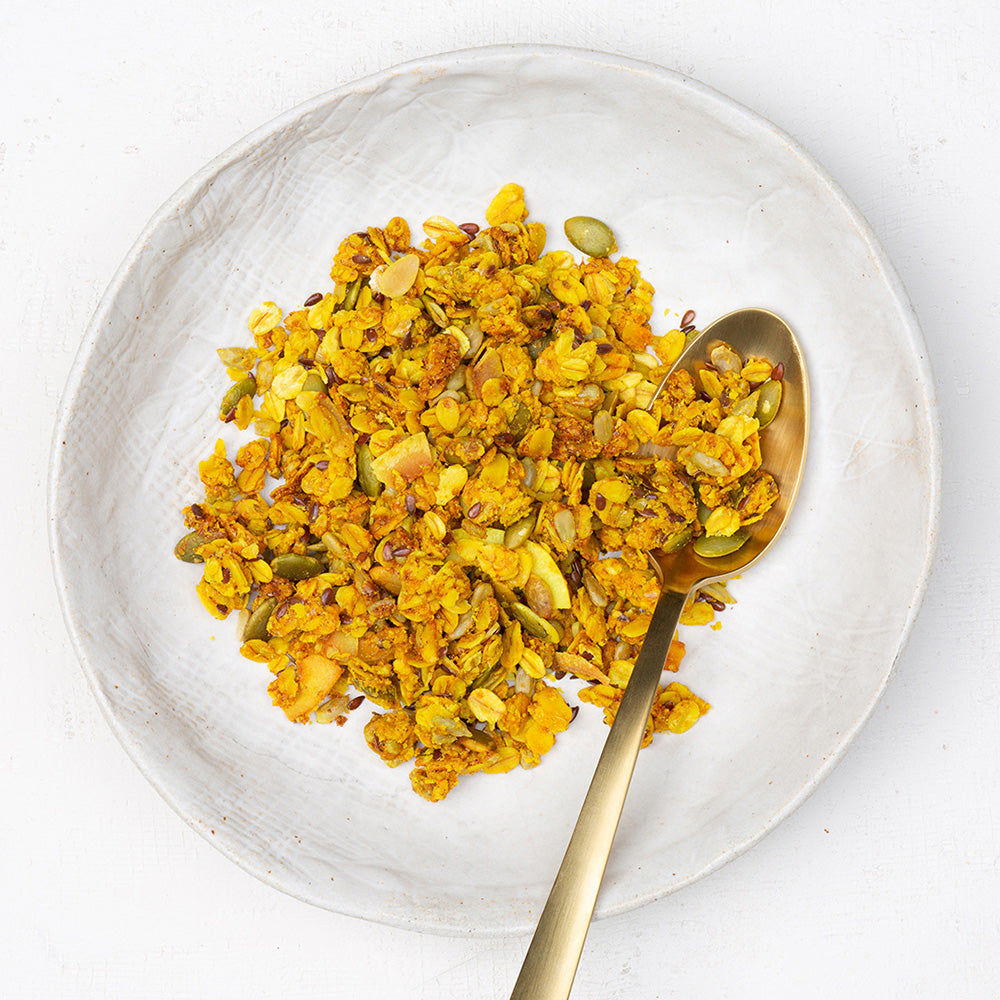 Live Turmeric Granola in bowl